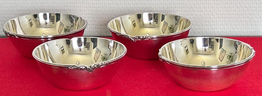 4 verzilverde schalen | Goldsmith | Wiskemann, Ophalen of Verzenden, Zilver