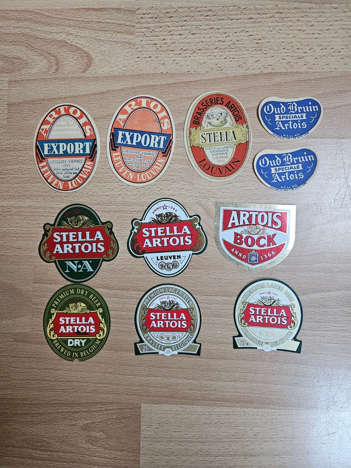 bieretiketten stella artois, Ophalen of Verzenden, Stella Artois