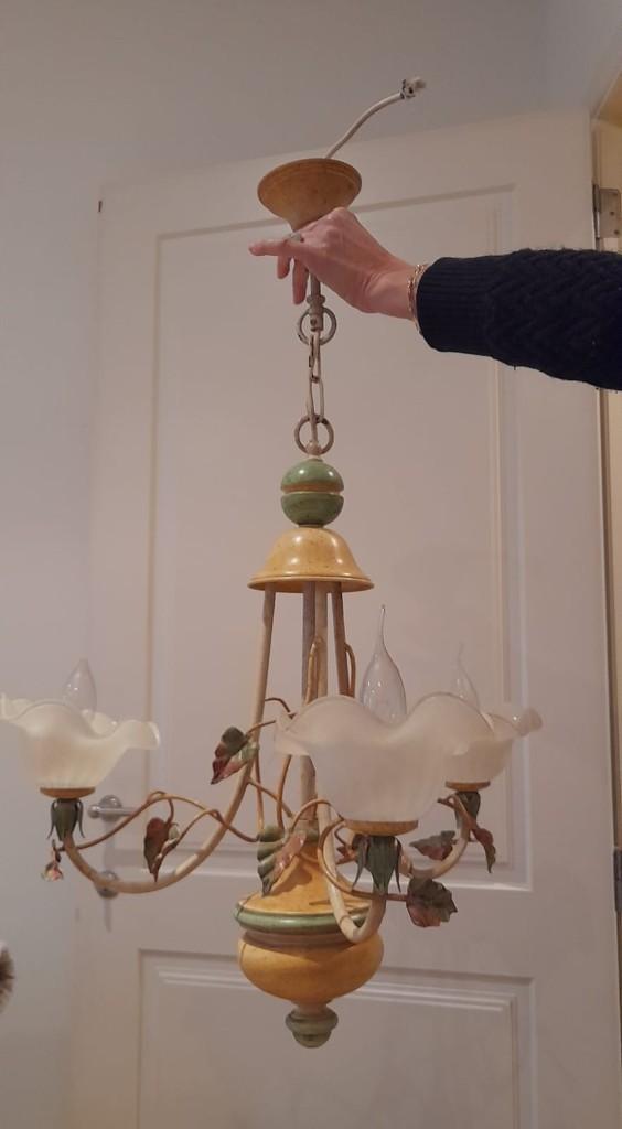 luster, Ophalen, Zo goed als nieuw, Glas, Rustiek
