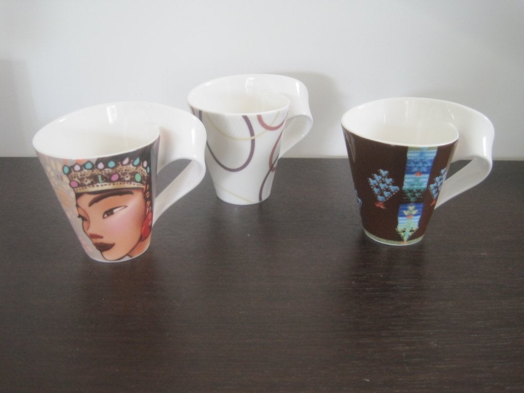 3 sachets de tasse à café Villeroy et Boch Wave, Enlèvement ou Envoi, Comme neuf, Tasse(s) et/ou soucoupe(s)
