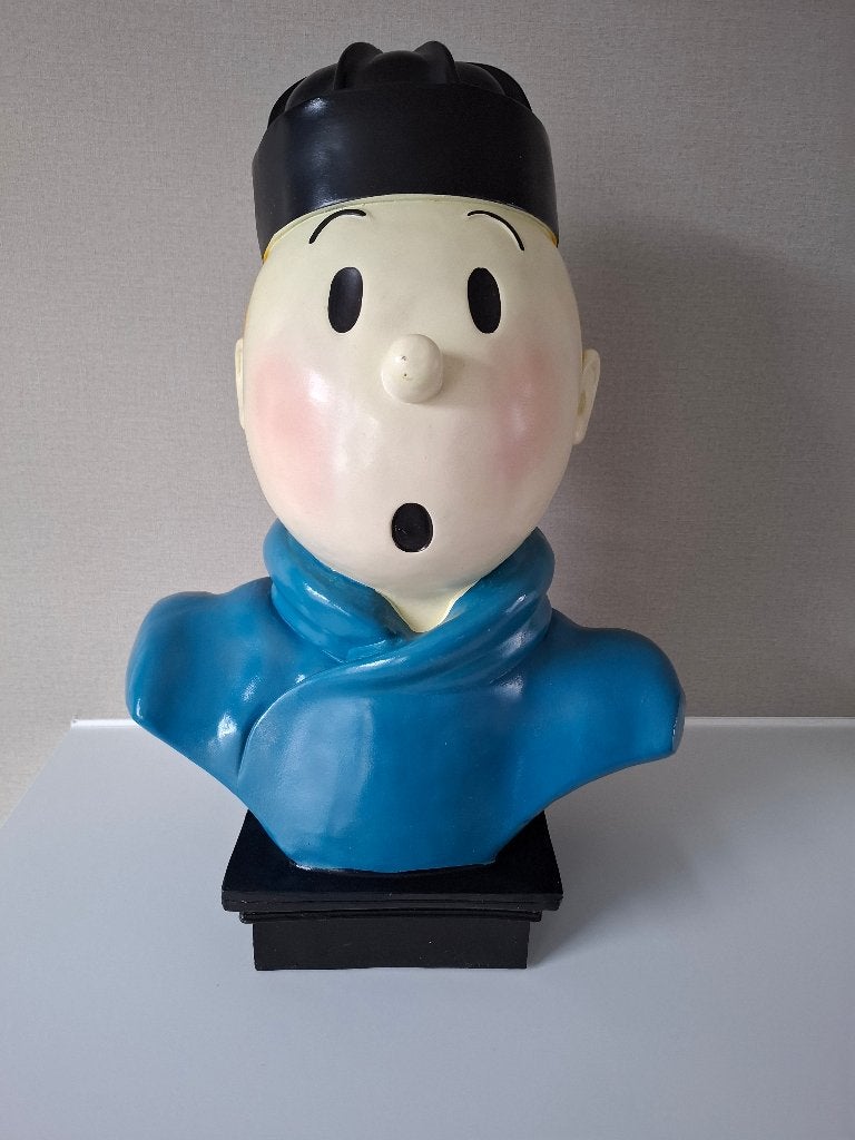 Buste : Tintin : Le Lotus bleu, Enlèvement ou Envoi, Tintin, Utilisé, Statue ou Figurine