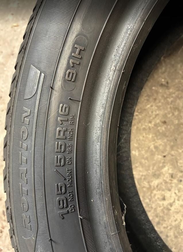 Winterbanden 195/55 R16 goede staat, Auto-onderdelen, Ophalen, Gebruikt, 16 inch, Winterbanden