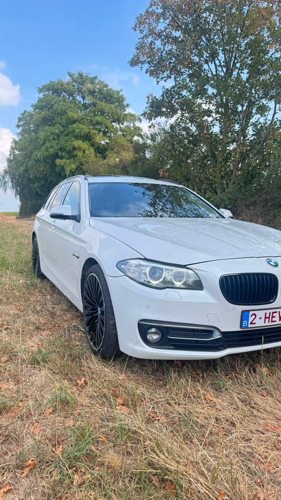 Bmw f11 520d 2014 luxury line parelmoer wit, Autos, Euro 6, Autres couleurs, 5 portes, Automatique