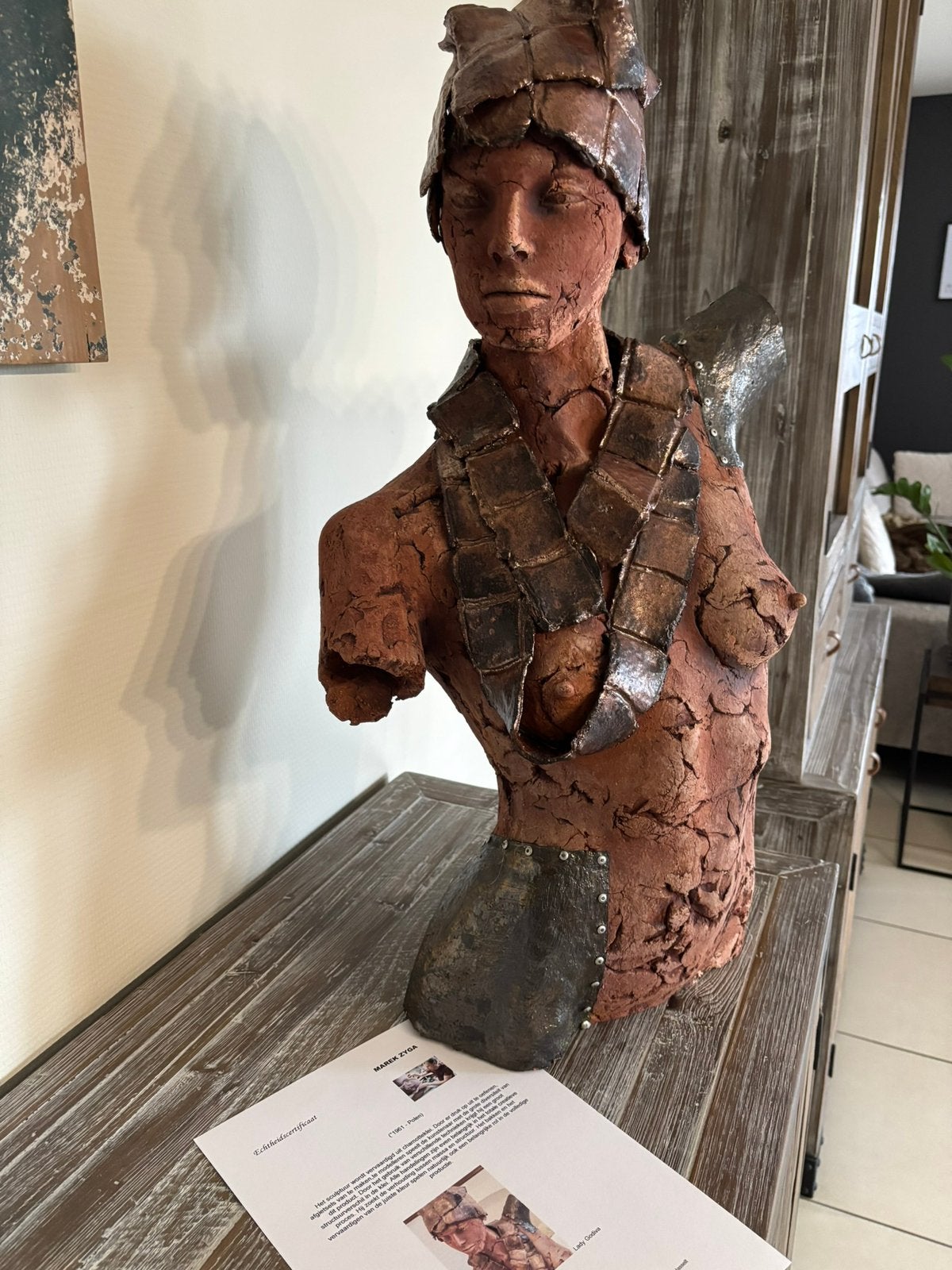 Marek Zyga, artiste de Lady Godiva., Enlèvement, Pierre ou céramique, Statue, Femme