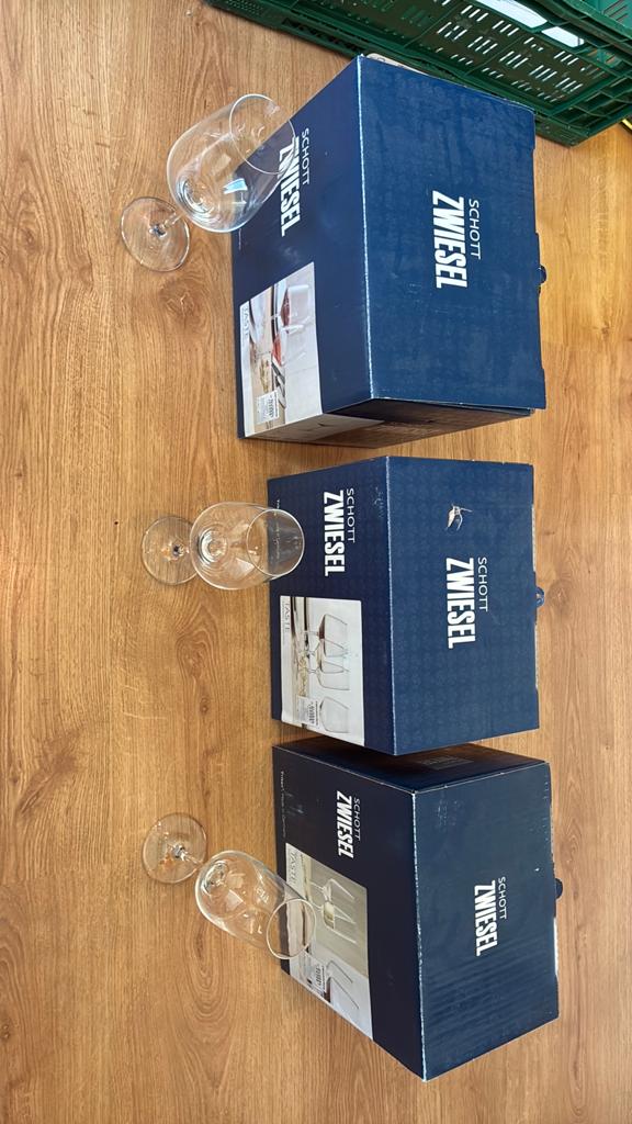 Set glazen Schott Zwiesel, Verzamelen, Glas en Drinkglazen, Ophalen, Zo goed als nieuw
