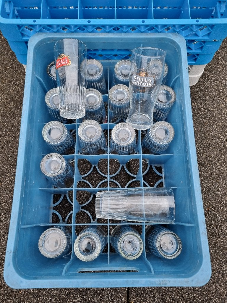 Stella Artois & Primus bierglazen te koop, Ophalen, Zo goed als nieuw, Glas of Glazen, Stella Artois