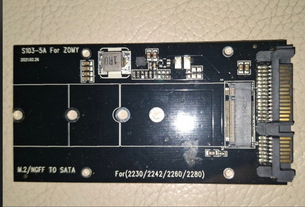 Adaptateur Convertisseur Carte M.2 NGFF vers SATA 2.5" (2230, Enlèvement ou Envoi, SATA, SSD