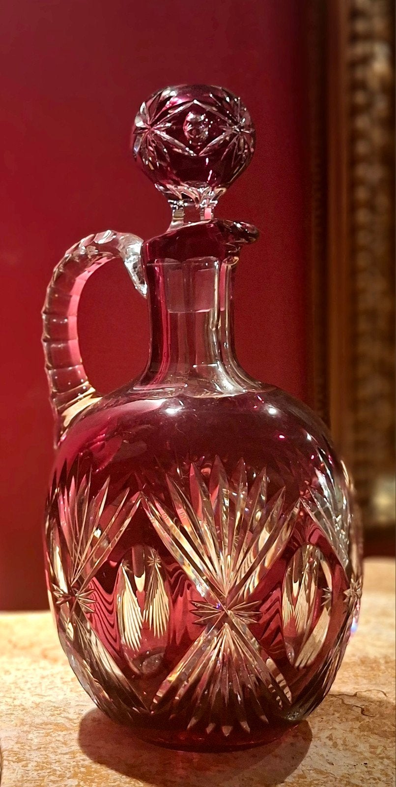 CARAFE CRISTAL VAL SAINT LAMBERT 1908 ( COLLECTION  ), Enlèvement ou Envoi