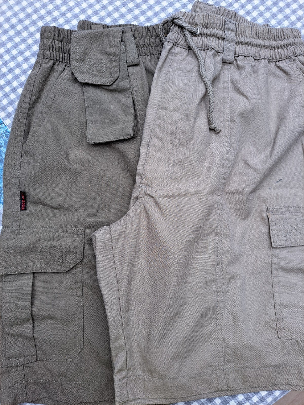 Heren Bermuda elastiek in taille. Large, Ophalen, Beige