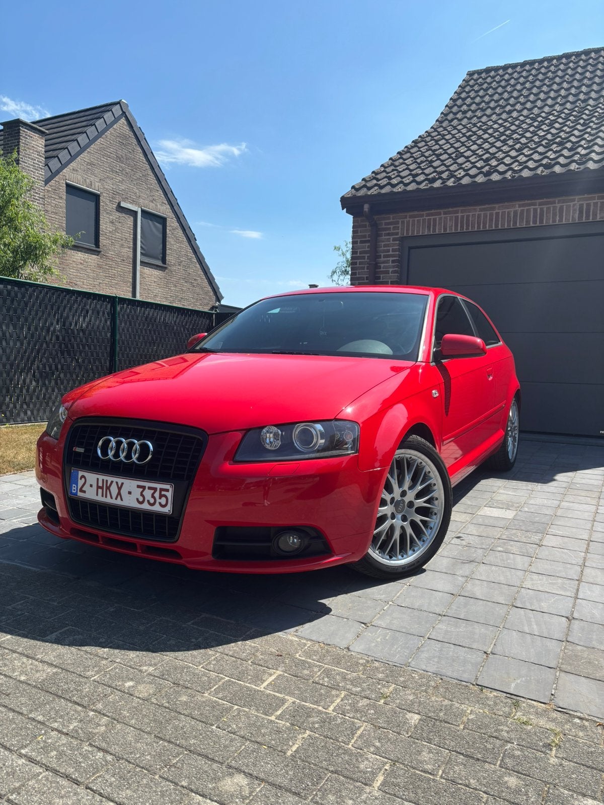 Audi A3 2.0 Turbo 16v FSI Ambition S line, Autos, Rouge, Euro 5, Achat, Entretenue par le concessionnaire