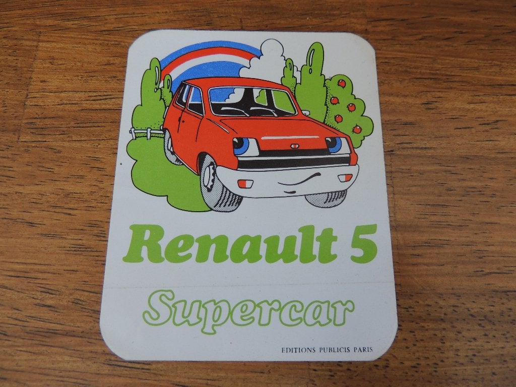 Renault R5 supercar sticker, Envoi, Comme neuf, Voiture ou Moto