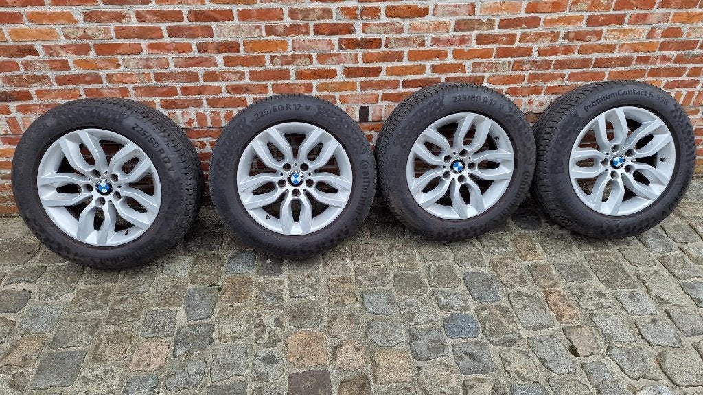 Banden en velgen BMW X3, Autos : Pièces & Accessoires, Pneus & Jantes, Pneus et Jantes, Pneus été, 17 pouces, Enlèvement