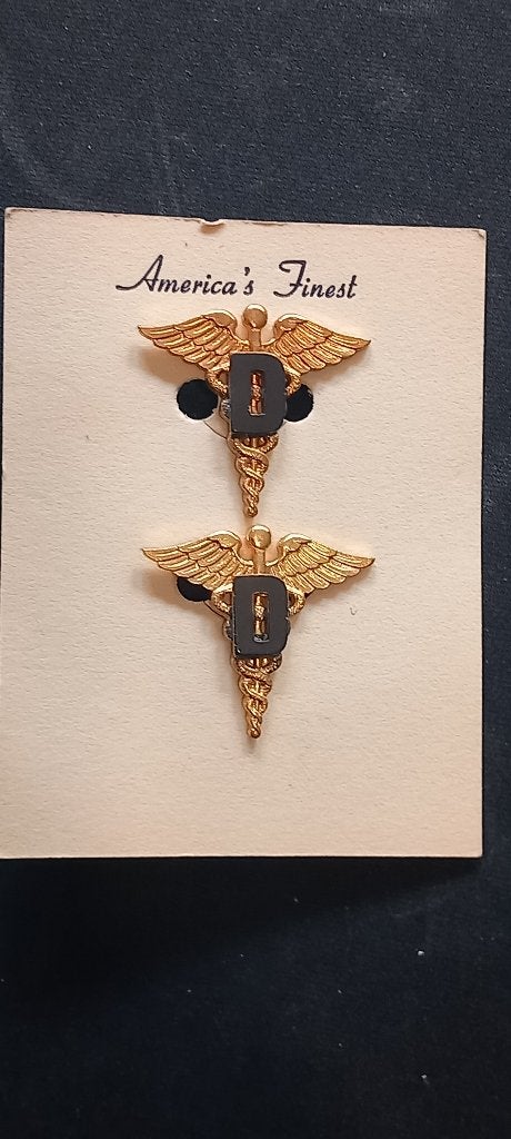 insigne US du dental corps, Collections, Enlèvement ou Envoi, Autres, Ruban, Médaille ou Ailes