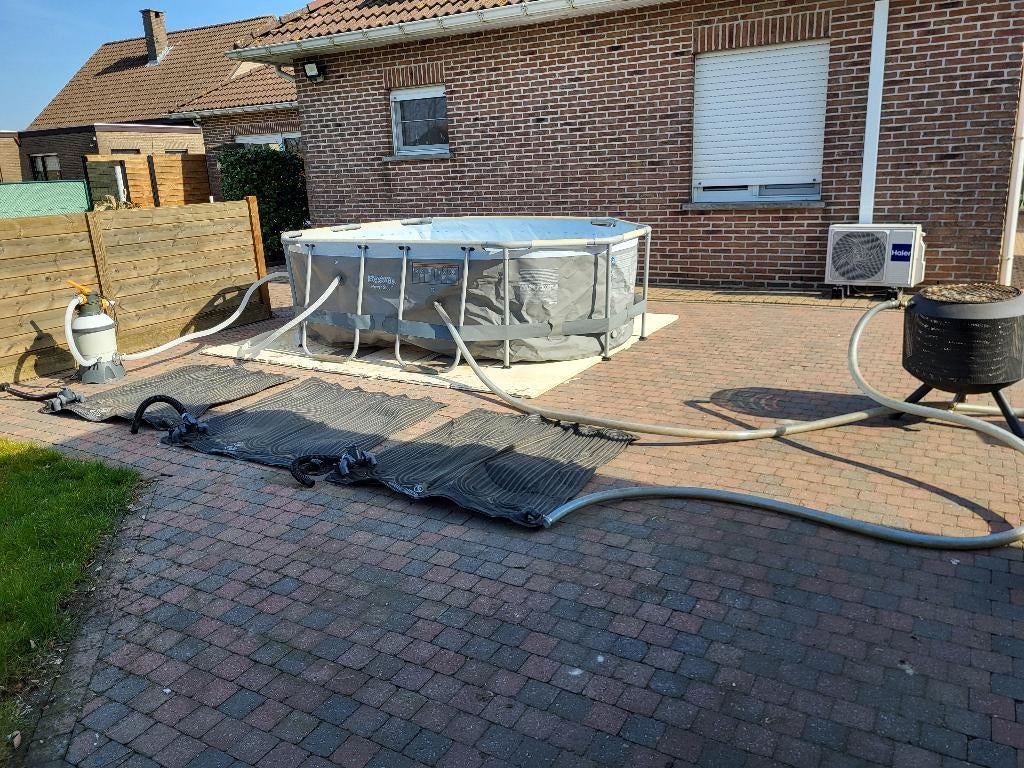 opzet zwembad met verwarming bestway 3.05m c 2.00m, 200 à 400 cm, Moins de 200 cm, Comme neuf, Enlèvement