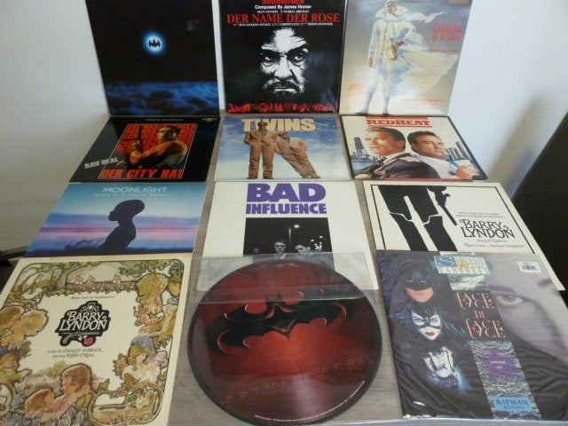 Soundtrack// Filmmuziek vinyl 12 stuks  Batman, Twins etc..., CD & DVD, Vinyles | Musiques de film & Bandes son, Enlèvement, Utilisé