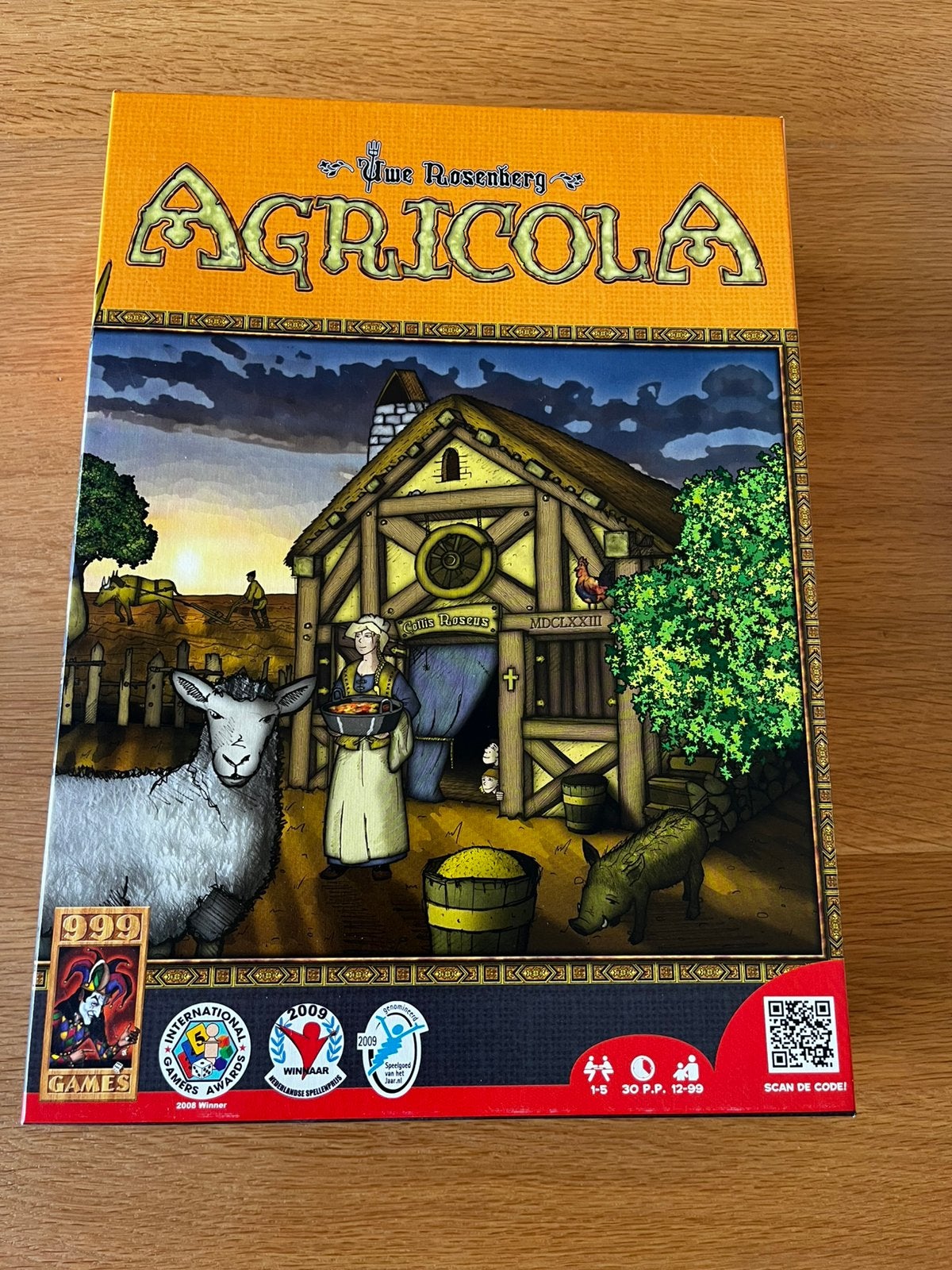 Jeu de plateau Agricola - 999 jeux, Hobby & Loisirs créatifs, Jeux de société | Jeux de plateau, Enlèvement ou Envoi, Comme neuf