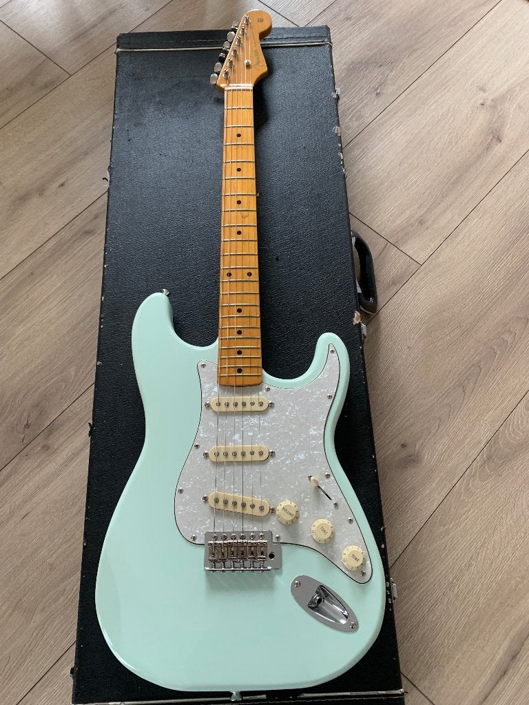 Partscaster avec manche Fender fabriqué au Japon, Musique & Instruments, Enlèvement ou Envoi, Utilisé, Solid body, Fender