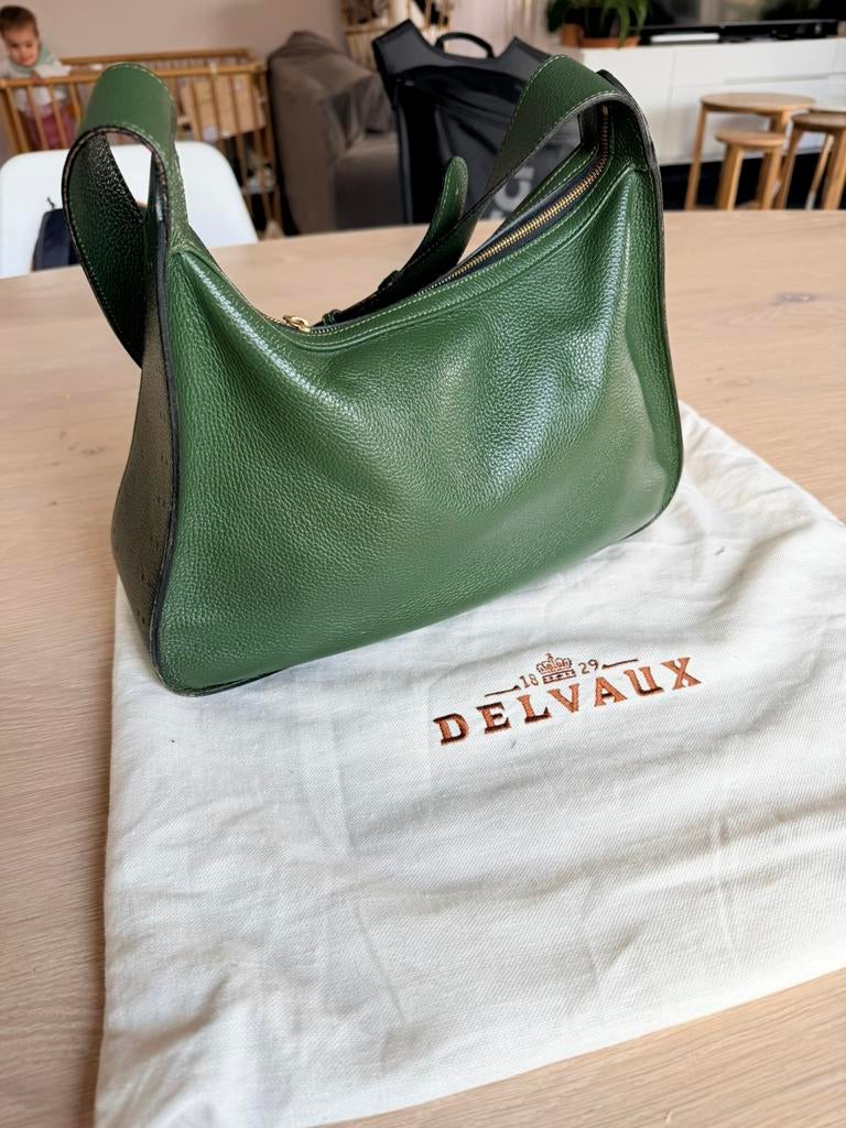 Sac delvaux, Enlèvement, Comme neuf, Vert, Sac à main