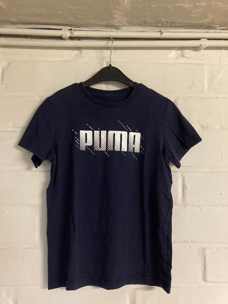 Donkerblauw t-shirt, Puma, 146-152, 11-12 jaar, Enfants & Bébés, Vêtements enfant | Taille 146, Garçon, Enlèvement ou Envoi, Chemise ou À manches longues