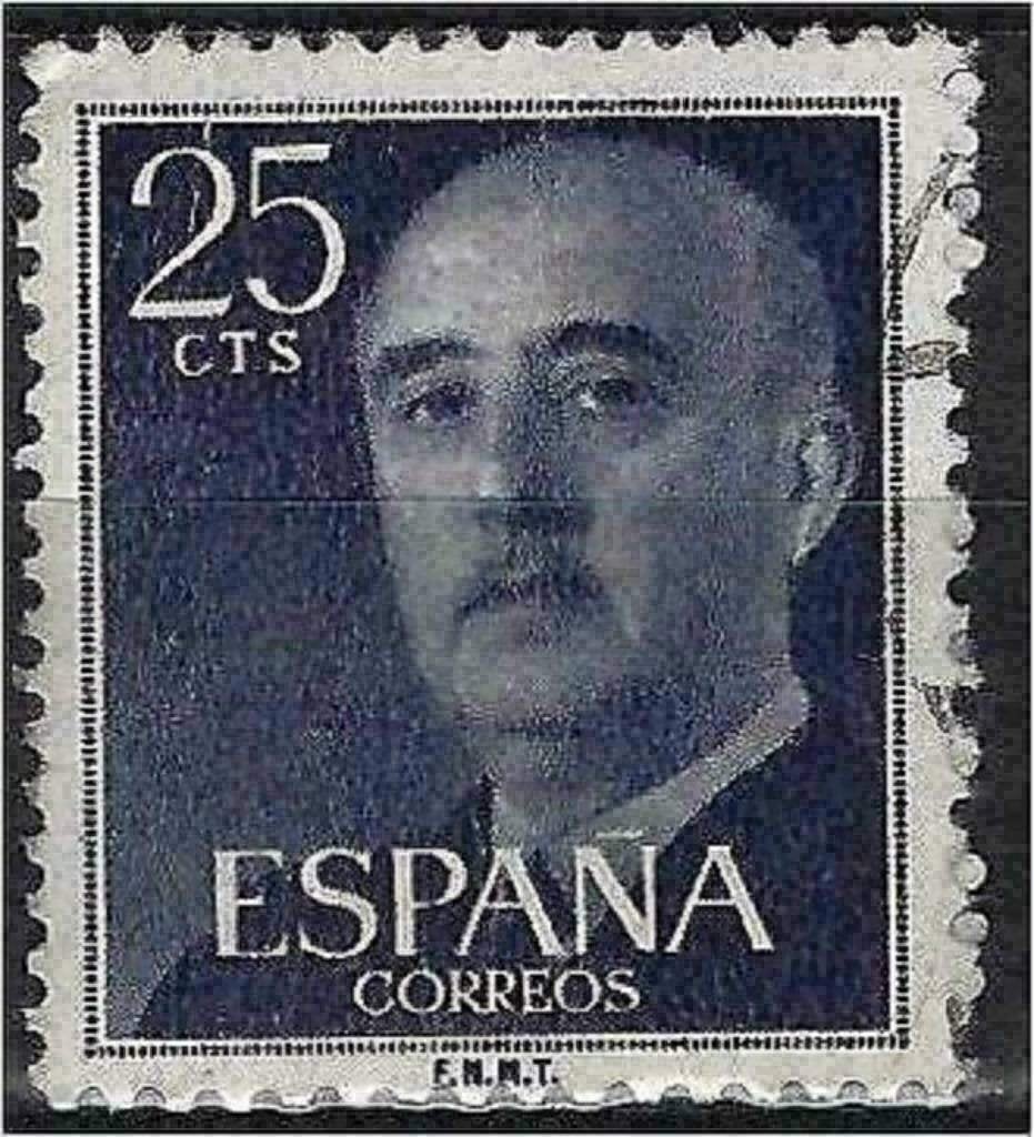 Espagne 1955-1958 - Yvert 857 - Général Francisco Franc (ST), Envoi, Affranchi