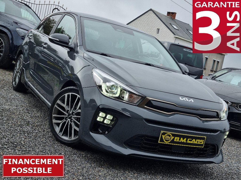 Kia Rio 1.0 T  GT LINE  KIA 03/2030 GARANTIE! VOLLEDIG O.B, Voorwielaandrijving, Dealer onderhouden, Lane Keeping Assist, Leder en Stof
