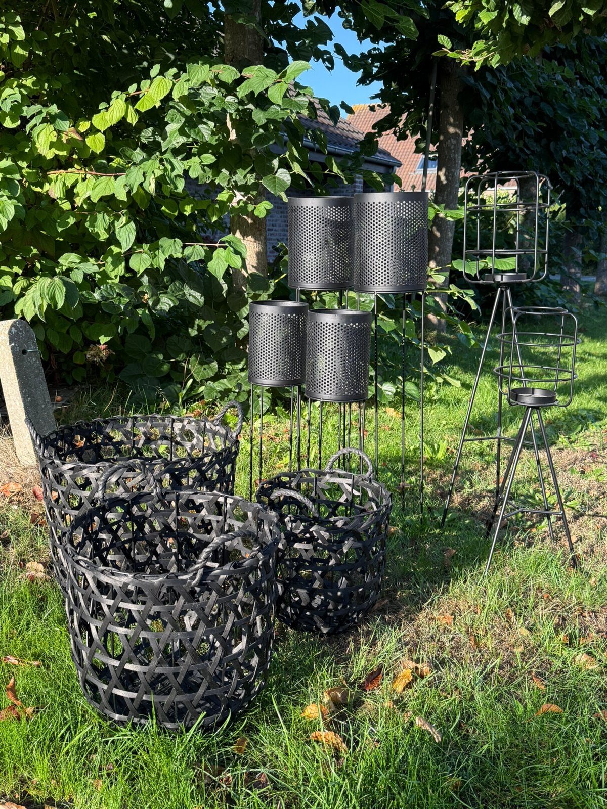 Planten en kaarsenhouders, Ophalen, Zwart, Overige typen, Zo goed als nieuw
