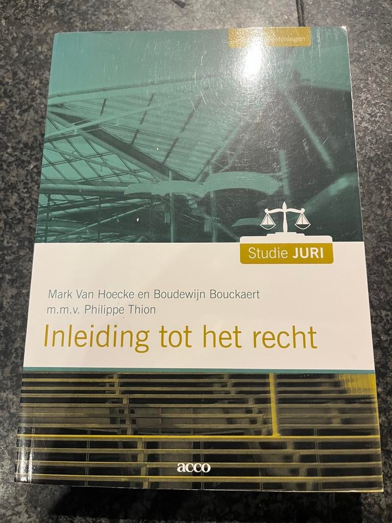 Mark Van Hoecke - Inleiding tot het recht, Enlèvement ou Envoi, Mark Van Hoecke; Boudewijn Bouckaert