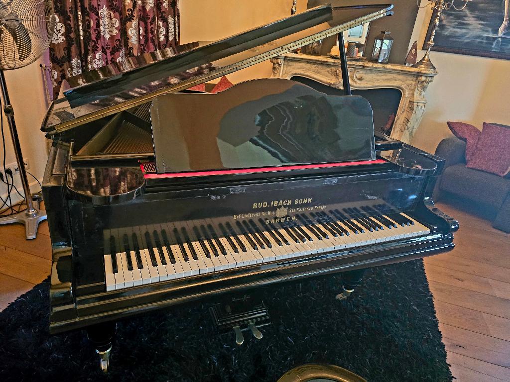 Gerestaureerde Rud. Ibach Sohn Vleugel (1901), Muziek en Instrumenten, Piano's, Ophalen, Zwart, Vleugel