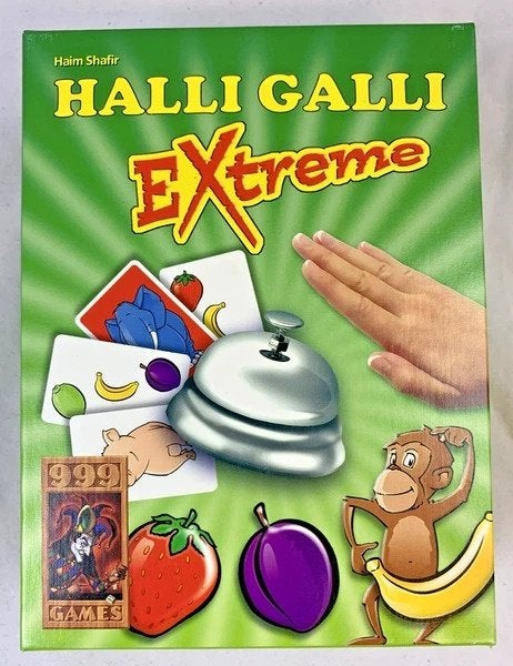 Halli Galli Extreme Snel Reactiespel met Bel 999 Games spel, Een of twee spelers, Verzenden, Zo goed als nieuw, Amigo