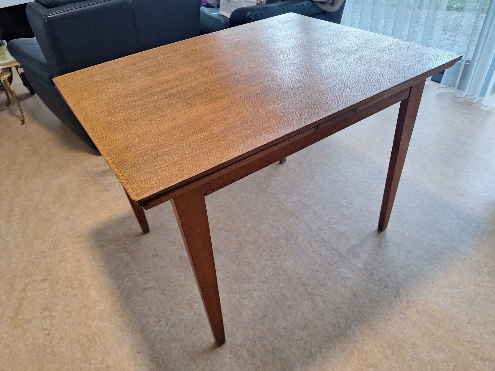 designtafel jaren 1960, Ophalen, Gebruikt, Eikenhout