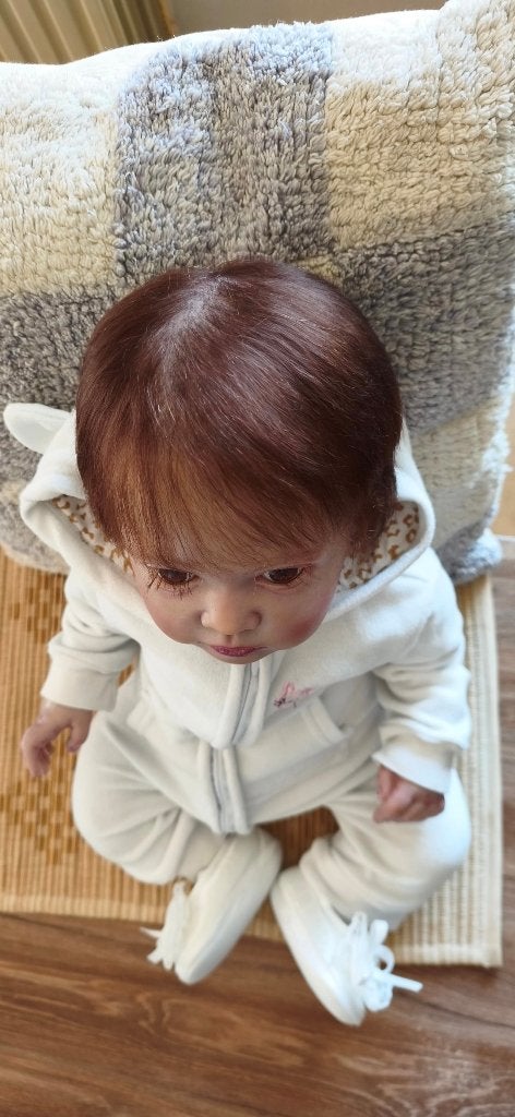 Poupée Reborn graver derrière la nuque prix négociable, Verzenden, Zo goed als nieuw, Levensecht of Reborn, Pop