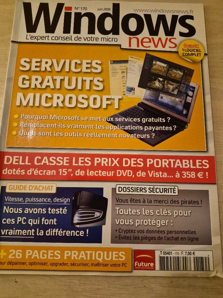magazine français Windows News n170, Collections, Revues, Journaux & Coupures, Enlèvement ou Envoi, 1980 à nos jours, Journal ou Magazine
