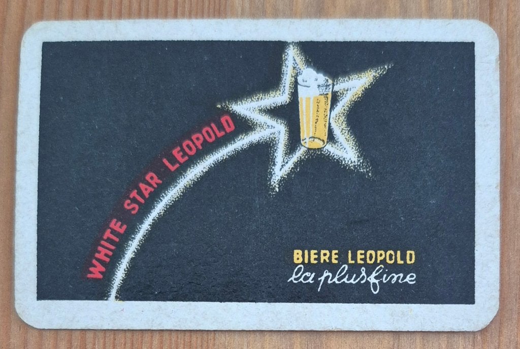 Hergé speelkaart White Star Leopold 1933 Kuifje Tintin, Enlèvement ou Envoi, Tintin, Utilisé, Autres types