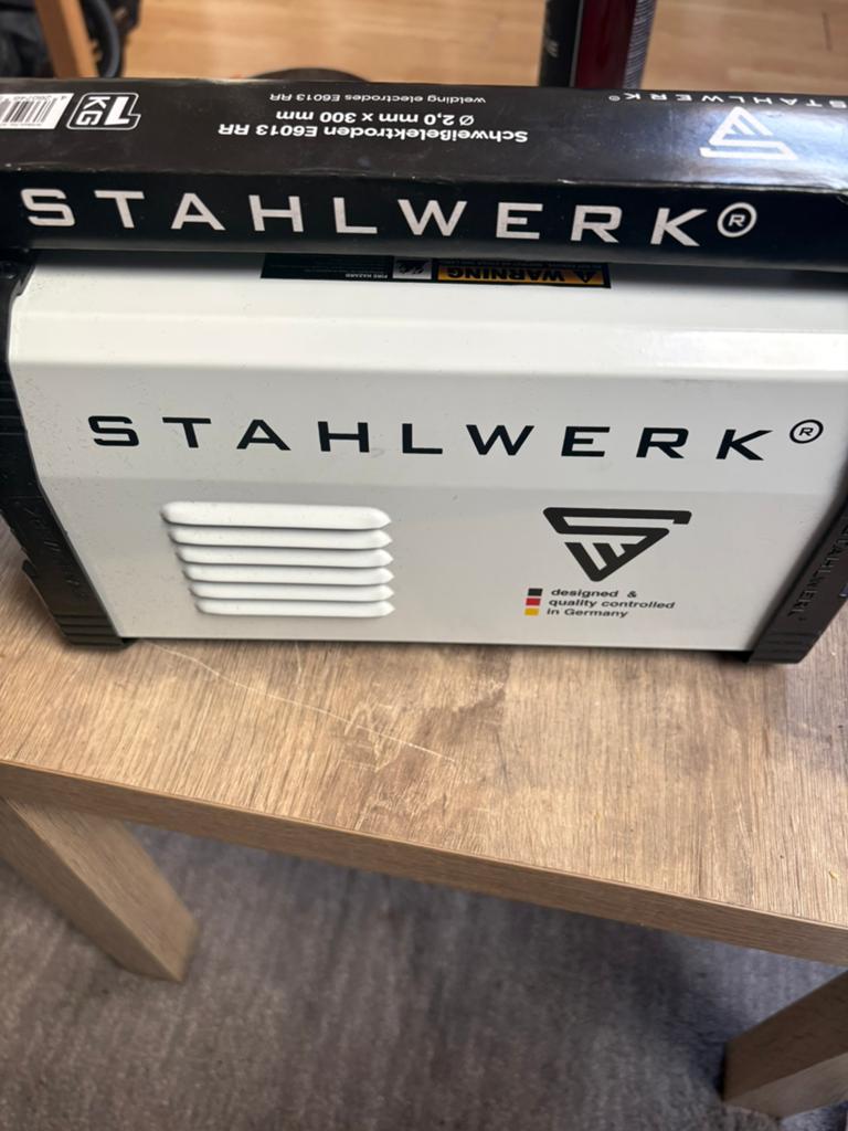 Poste a souder electrode stahlwerk 200 amp, Bricolage & Construction, Boîtes à outils, Enlèvement, Neuf