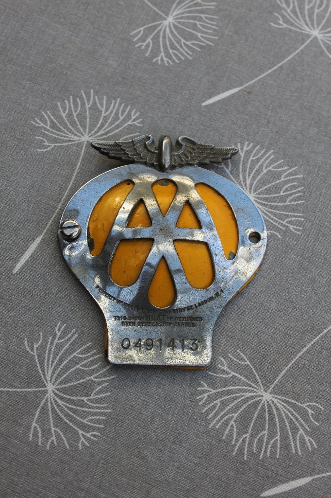 AA  embleem  zeer oud, Ophalen of Verzenden