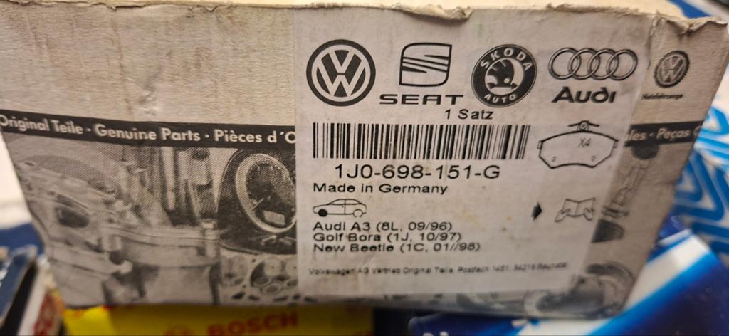 Plaquettes de frein av Origine Audi Seat Skoda Voir Liste, Autos : Pièces & Accessoires, Enlèvement ou Envoi, Seat