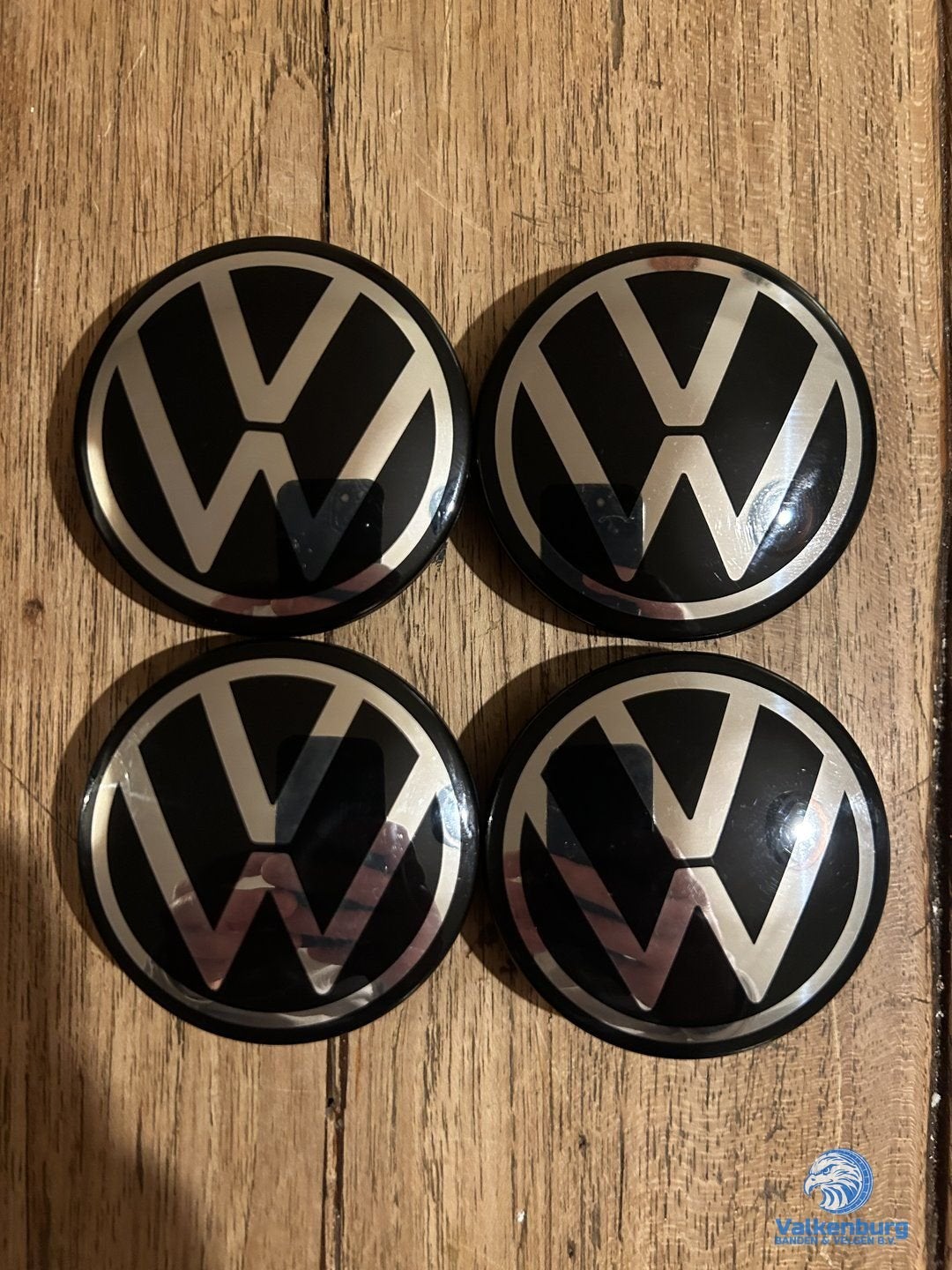 ORIGINELE VW Volkswagen POLO naafkap naafdop set zwart, Autos : Divers, -, -, Utilisé, -