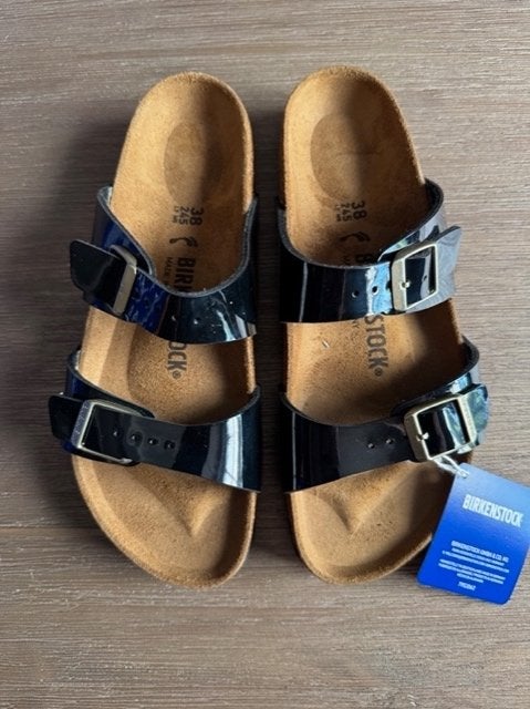 Birkenstock slippers nieuw Sydney nieuw maat 38, Slippers, Zwart, Nieuw, Ophalen of Verzenden