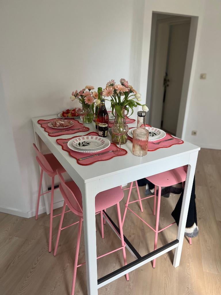 Set tafel+stoelen | tafel+stoelen | tafel+stoelen, Ophalen, 100 tot 150 cm, 50 tot 100 cm, Zo goed als nieuw