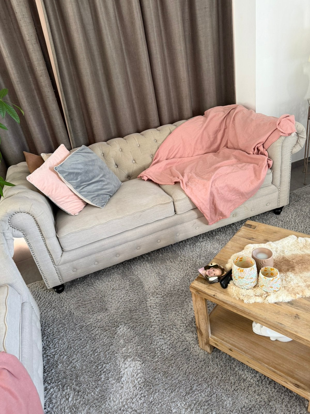 Woonkamer, Huis en Inrichting, Zetels | Zetels, Ophalen, Stof, Gebruikt, 150 tot 200 cm