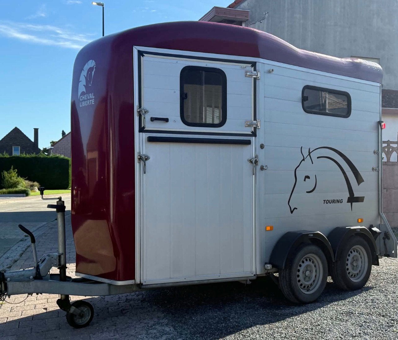 Selle Cheval Liberte Touring 2 places 2019, Animaux & Accessoires, Enlèvement, Comme neuf, Aluminium, Remorque 2 chevaux