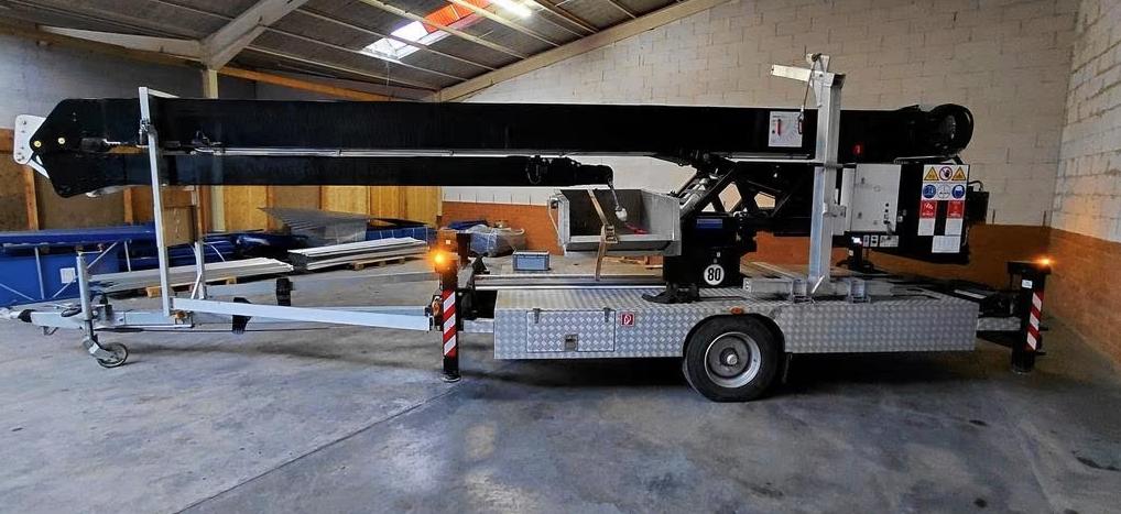 Occasie: AMAK 35.3 aluminium aanhangerkraan bj 2022, Ophalen