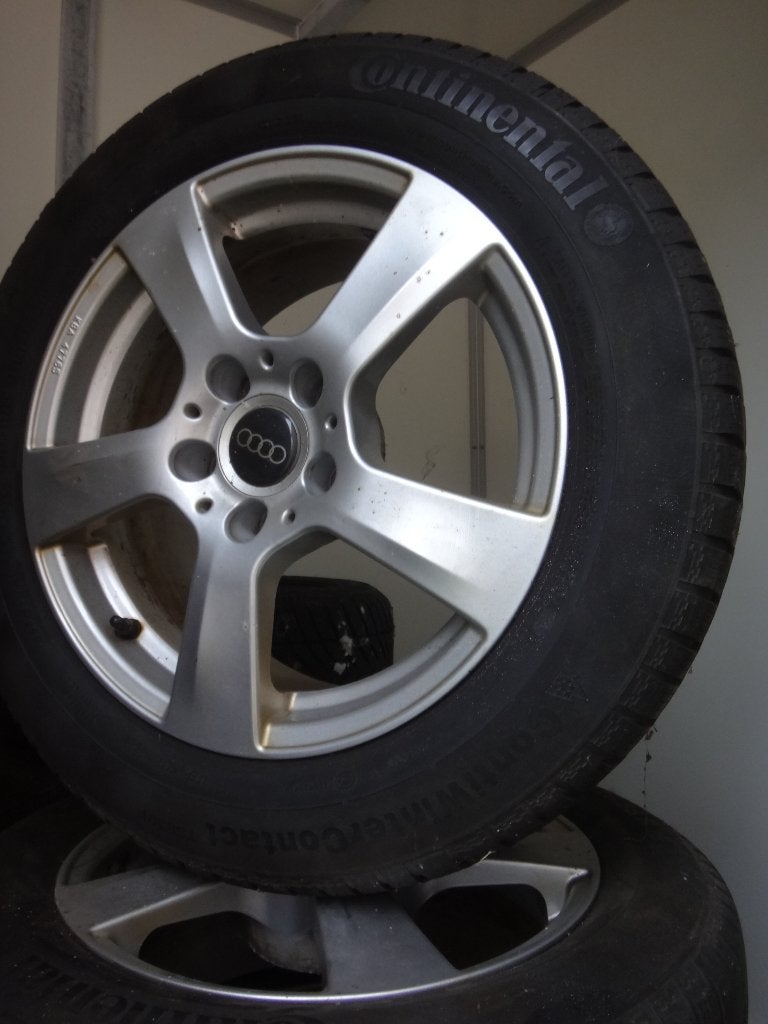 Audi-set, Auto-onderdelen, Banden en Velgen, Ophalen, Gebruikt, 16 inch, Banden en Velgen