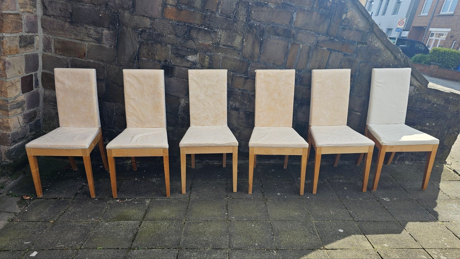 Lot de 6 chaises IKEA anciennes, Bois