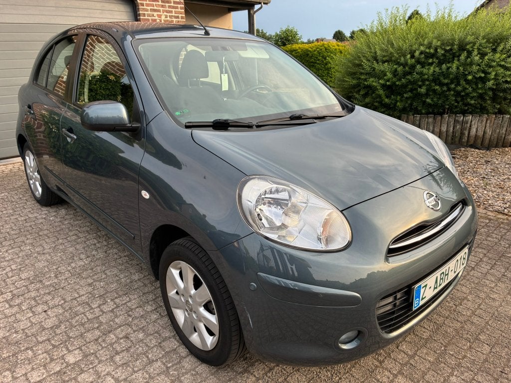 Nissan Micra, 5 deurs, 74.000km, navi, garantie, Auto's, Voorwielaandrijving, Euro 5, Stof, Zwart