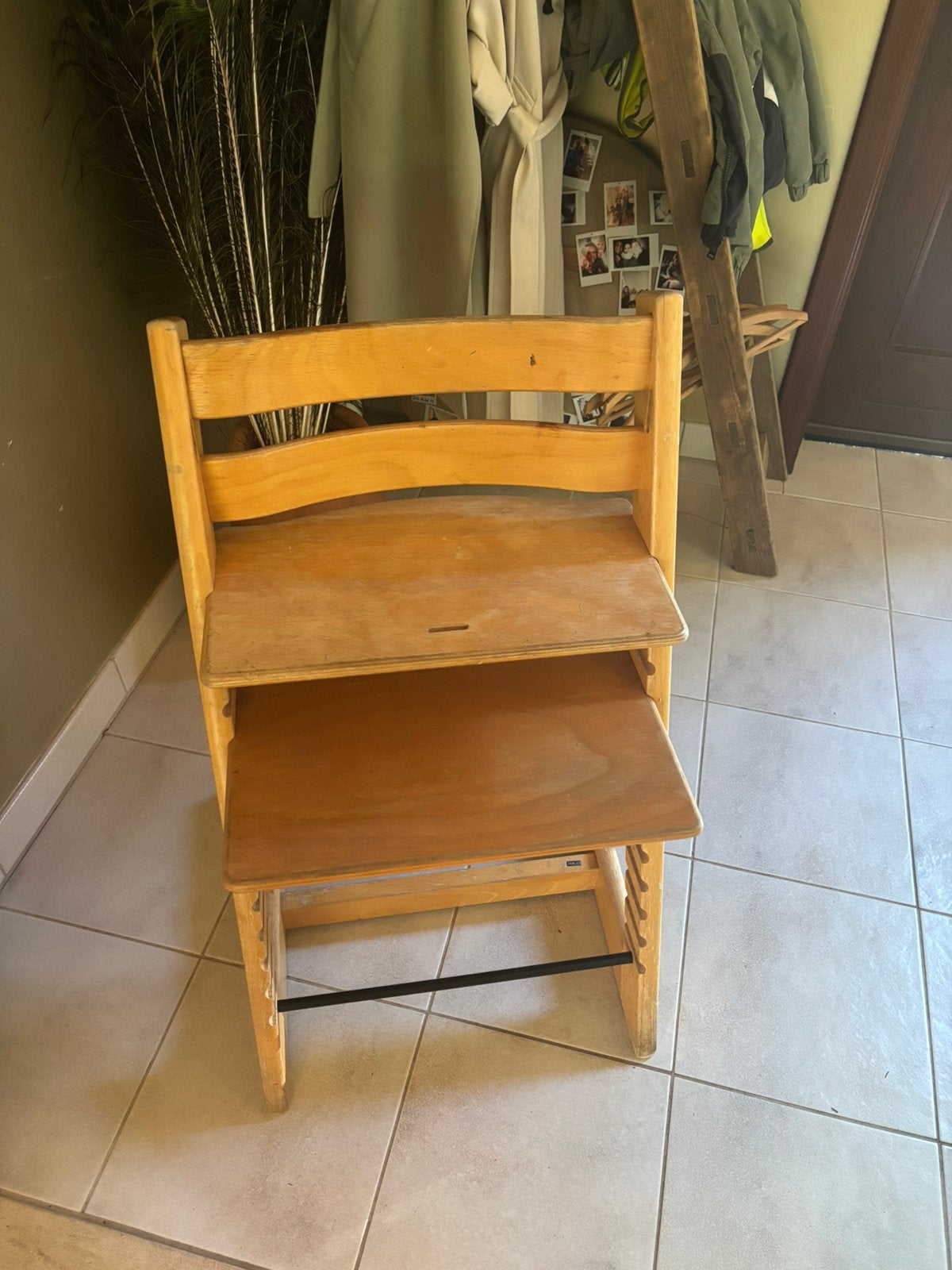 Stokke tripp trapp meegroeistoel naturel, Kinderen en Baby's, Kinderstoelen, Ophalen, Gebruikt, Meegroeistoel