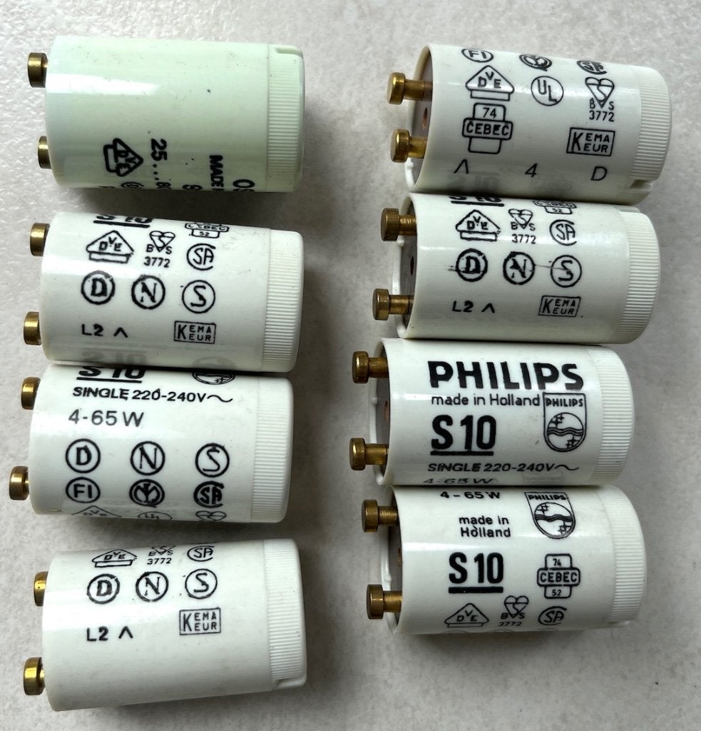 Set nieuwe Starters voor TL lampen, 9 stuks, Doe-het-zelf en Bouw, Ophalen of Verzenden, Nieuw, Overige merken, Overige typen