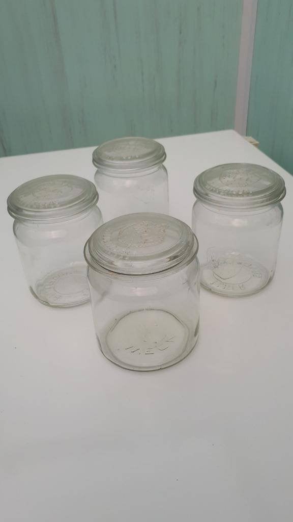 4 pots de stérilisation, 1 litre, marque Weck, Enlèvement