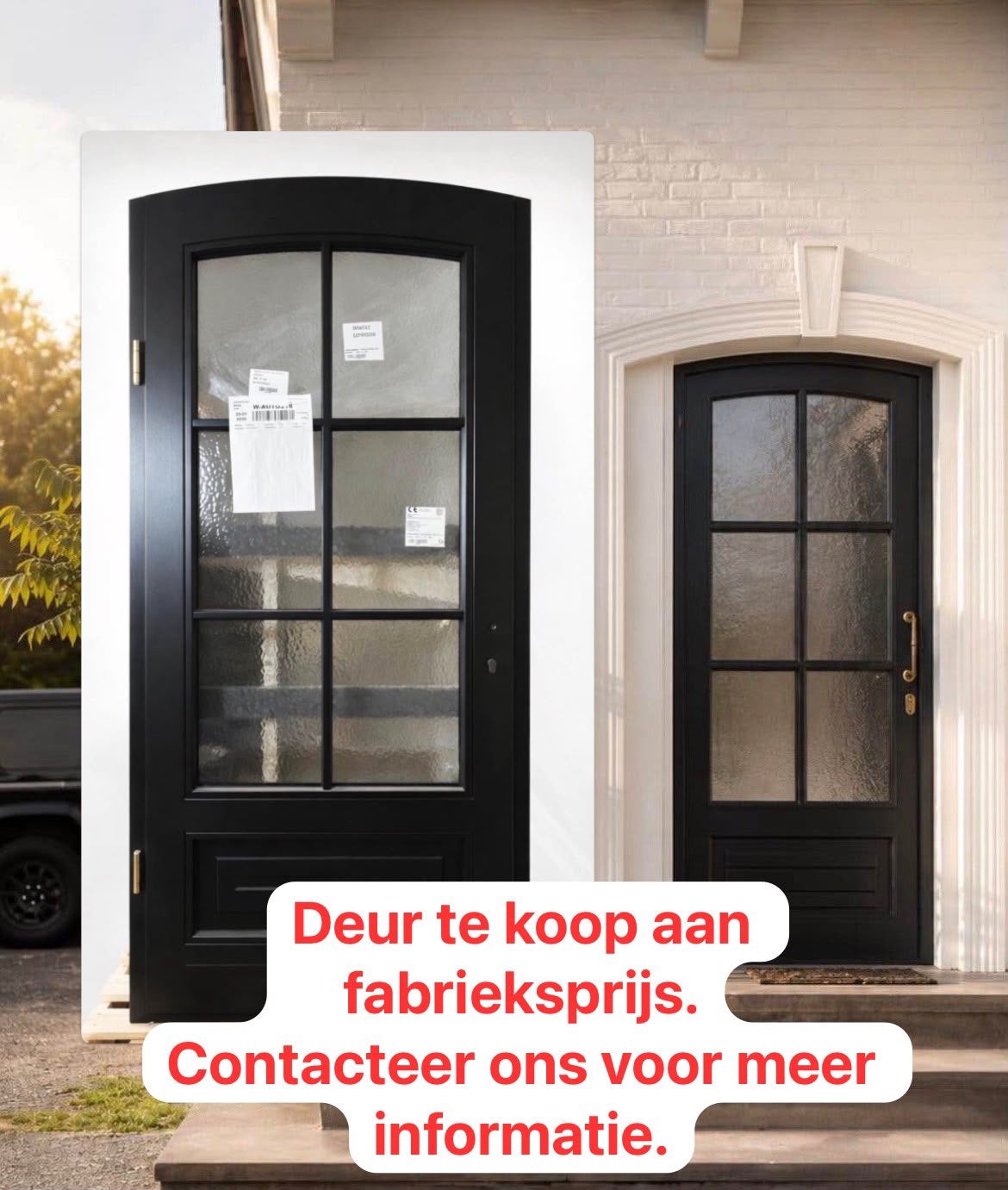 Voordeur driedubbelglas, Ophalen, Zo goed als nieuw, Glas