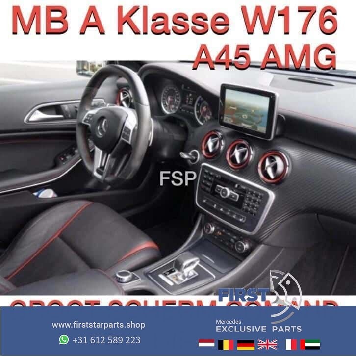 A45 AMG groot scherm comand Set Mercedes A Klasse Radio Navi, Gebruikt, -, Ophalen of Verzenden, -
